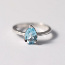 Load image into Gallery viewer, Aquamarine Ring - March Birthstone
