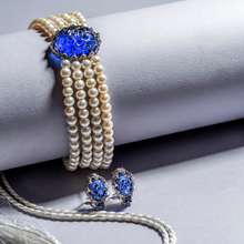 Load image into Gallery viewer, The Nusaybah - Noble One (Vintage Sapphire Inspired Choker Set)
